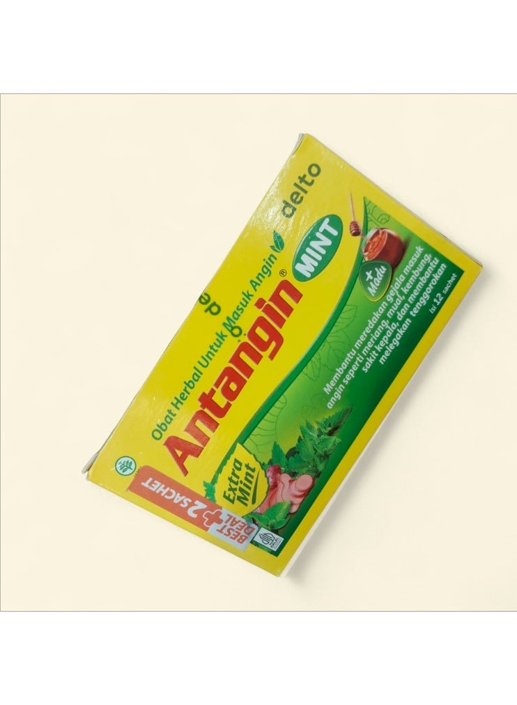 دواء أنتانجين بالنعناع، ​​دواء عشبي لنزلات البرد، 12 كيسًا